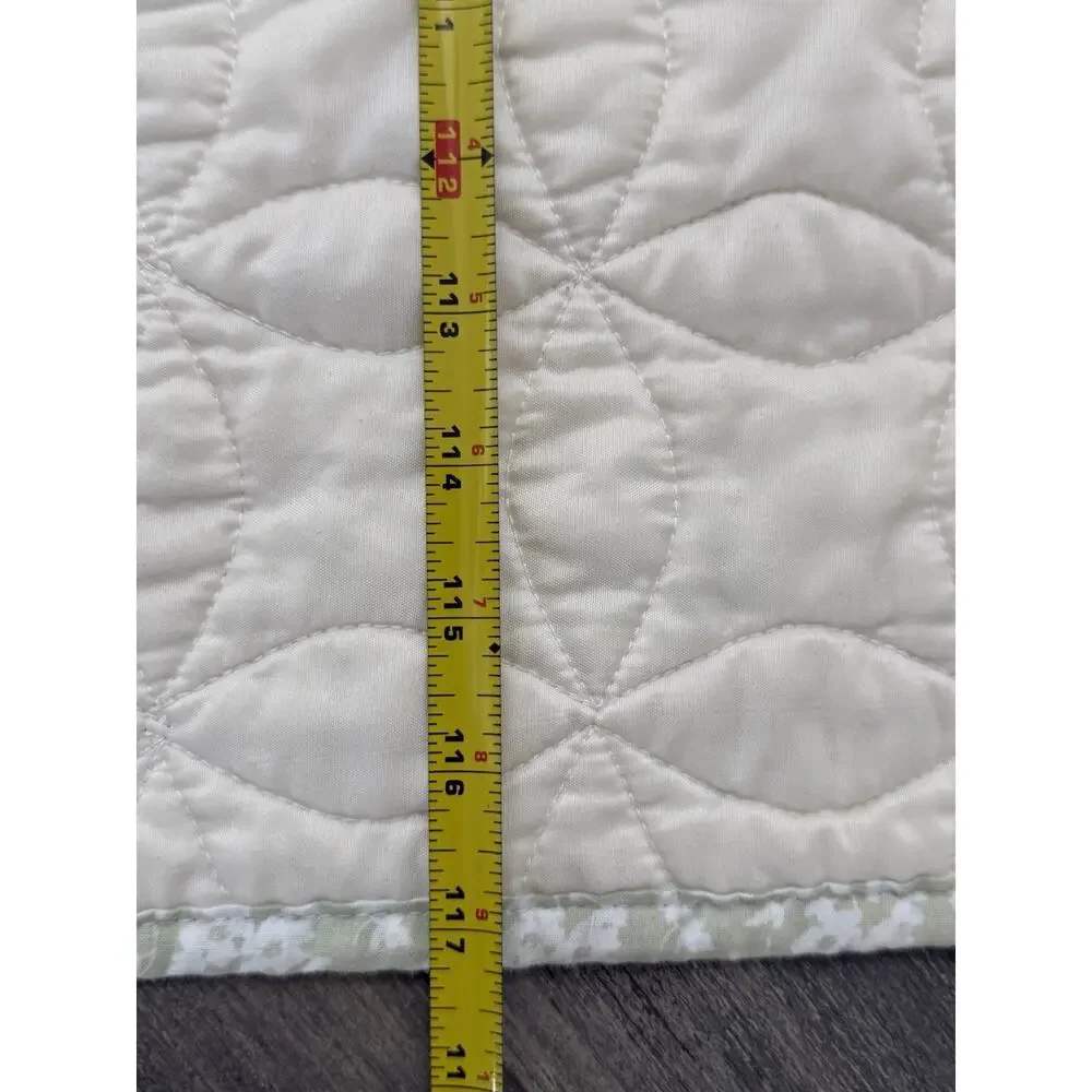 Martha Stewart Star Quilt King Size Cotton Quilt Yellow White (2) Shams Cottage
